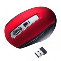 サンワサプライ ワイヤレスブルーLEDマウス MA-WBL161R レッド