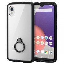 エレコム Galaxy A22 5G TOUGH SLIM LITE フレームカラー リング付 ブラック PM-G217TSLFCRBK