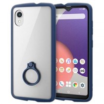 エレコム Galaxy A22 5G TOUGH SLIM LITE フレームカラー リング付 ネイビー PM-G217TSLFCRNV