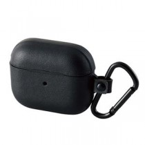 エレコム AirPods (第3世代)用カラビナ付きソフトレザーケース ブラック AVA-AP3PLC2BK