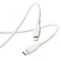 エレコム なめらかUSB-C to Lightningケーブル 2.0m ホワイト MPA-CLSS20WH