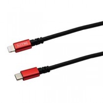 【5個セット】wantobe USB Type-C to Lightningケーブルプレミアム レッド WCLCAN100RDX5