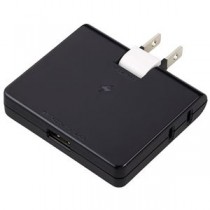 YAZAWA 雷ガード付コーナータップ 2AC+1USB2.4A ブラック H6CK3001UBK