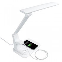 YAZAWA LED学習スタンドライト コンセント付き 7W ホワイト GSLA07D02WH