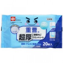 （まとめ）レック 激落ちくん 重曹の超厚ウエットシート C00276 1パック(20枚)【×5セット】