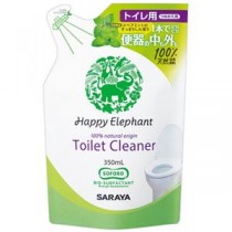 （まとめ）サラヤ ハッピーエレファントトイレクリーナー 詰替用 350ml 1個【×10セット】