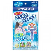 （まとめ）白元アース アイスノン首もとひんやりスカーフ 1個【×5セット】