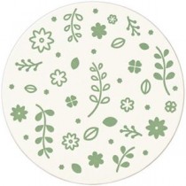 （まとめ）TANOSEE ペーパーコースターガーデン(丸) 厚さ1mm 1パック(100枚)【×10セット】