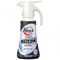 （まとめ）花王 アタックZERO ドラム式専用本体 ワンハンド 380g 1個【×10セット】