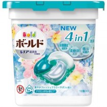 （まとめ）P＆G ボールド ジェルボール4D 爽やかフレッシュフラワーサボンの香り 本体 1パック(12個)【×10セット】