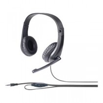 バッファロー PCヘッドセット 4極接続 抗菌樹脂採用ヘッドバンドタイプ ブラック BSHSHCS110BK