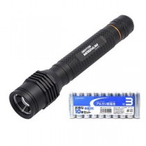 GENTOS LED懐中電灯 MAGNUM + アルカリ乾電池 単3形10本パックセット FLP-2107+HDLR6/1.5V10P