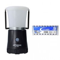 GENTOS Exploler　LEDランタン + アルカリ乾電池 単3形10本パックセット EX-366D+HDLR6/1.5V10P