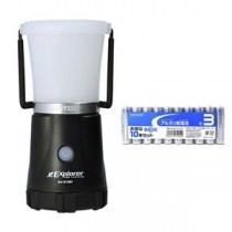 GENTOS Exploler　LEDランタン + アルカリ乾電池 単3形10本パックセット EX-418H+HDLR6/1.5V10P
