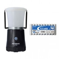 GENTOS Exploler　LEDランタン + アルカリ乾電池 単4形10本 EX-366D+HDLR03/1.5V10P