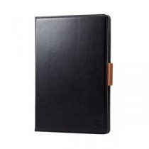 エレコム タブレット汎用/手帳型ケース/ソフトレザー/360度/3アングル/ハンドベルト/ペンホルダー/8.5～11.5inch/ブラック TB-10360NBK
