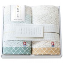 和布小紋 フェイスタオル2枚セット 9889-022