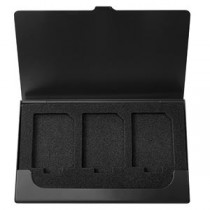 (まとめ）Digio2 メモリーカードケース SD/3枚 MCC-2201BK ブラック【×3セット】
