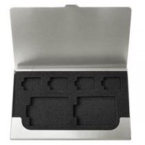 (まとめ）Digio2 メモリーカードケース SD/2枚+microSD/4枚 MCC-2202SL シルバー【×3セット】
