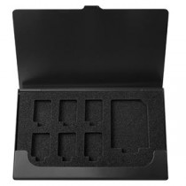 (まとめ）Digio2 メモリーカードケース SD/1枚+microSD/6枚 MCC-2203BK ブラック【×3セット】