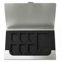 (まとめ）Digio2 メモリーカードケース SD/1枚+microSD/6枚 MCC-2203SL シルバー【×3セット】