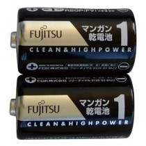 (まとめ）富士通 黒マンガン乾電池単1（2P） 【×40セット】