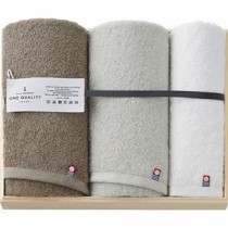 今治 ONE QUALITY フェイスタオル2P＆ウォッシュタオル B8024536