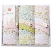 しまなみ匠の彩 白桜 フェイスタオル3P B8120594