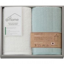 アットホーム コンパクトバスタオル2P(抗部屋干し臭加工) B8120616