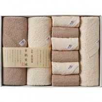 素肌実感 モカプレミアム バスタオル3P＆フェイスタオル6P B8176564