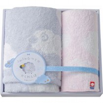 天使のふわもこ ふわふわひつじのかくれんぼ フェイスタオル＆タオルハンカチ C4080569