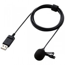 エレコム ピンマイク クリップ USB-A HS-MC09UBK