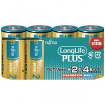 （まとめ）富士通 乾電池LongLifePlus 単2形4本 LR14LP（4S）（×5セット）