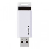 エレコム USBメモリ3.1 ノック式32GB MF-PKU3032GWH ホワイト