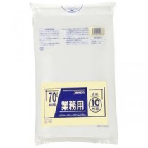 （まとめ）ジャパックス 業務用ゴミ袋 70L 特厚 10枚（×10セット）
