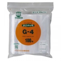 (まとめ）生産日本社 チャックポリ袋 200×140mm 100枚 G-4 (×10セット）
