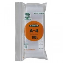 (まとめ）生産日本社 ユニパックチャックポリ袋70×50mm 100枚A-4 (×10セット）