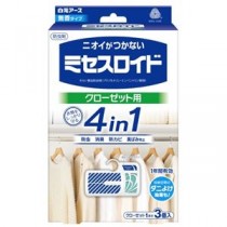 (まとめ）白元アース ミセスロイドクローゼット用3個入 1年防虫 (×3セット）