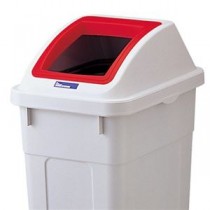 リス 分類ボックス 45L フタ スリムオープン 赤 本体別売