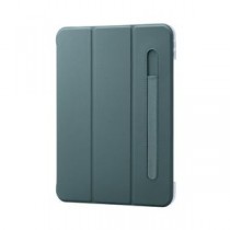 エレコム iPad 第10世代 フラップケース ソフトレザー Apple Pencil収納 スリープ対応 TB-A22RWVFPGN グリーン