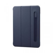 エレコム iPad 第10世代 フラップケース ソフトレザー Apple Pencil収納 スリープ対応 TB-A22RWVFPNV ネイビー