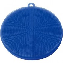 （まとめ） TRUSCO シリコンたわし 青130×120×15mm SLT-B 1個 【×3セット】