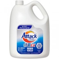 花王 アタック抗菌EX つめかえ用業務用 4kg/本 1セット(4本)