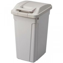 （まとめ） アスベル ハンドル付 分別ペール 45Lライトグレー 1台 【×5セット】