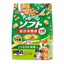 （まとめ） いなば ちゅ～るソフト とりささみ 野菜入り 27g×7袋 （ペットフード・犬用） 【×3セット】