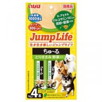 （まとめ） いなば JumpLifeちゅ～る とりささみ 野菜入り 14g×4本 （ペットフード・犬用） 【×10セット】