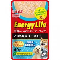 （まとめ） いなば EnergyLifeパウチ とりささみチーズ入り 40g （ペットフード・犬用） 【×24セット】