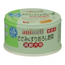 （まとめ） aniwell ささみ＆すりおろし野菜 高齢犬用 85g （ペットフード・犬用） 【×10セット】