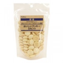 （まとめ） ペットプロ 国産おやつ おいしいクッキー 豆乳入り 65g （ペットフード・犬用） 【×10セット】