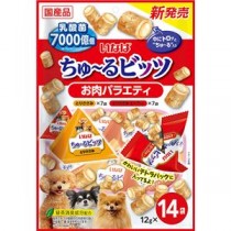 （まとめ） いなば ちゅ～るビッツ お肉バラエティ 12g×14袋 （ペットフード・犬用） 【×4セット】